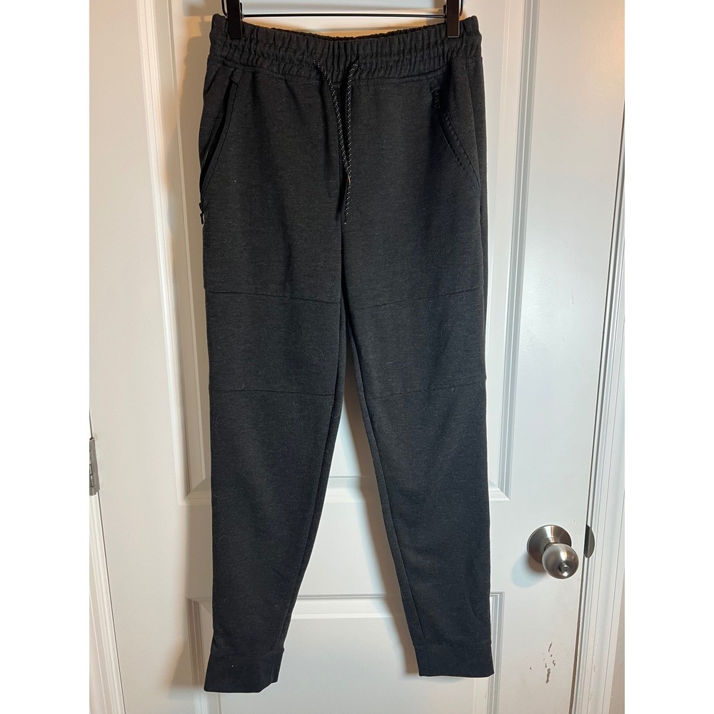 WT02 Mens‎ Jogger Pants Moto Knee Paneling Charcoal Gray Size M